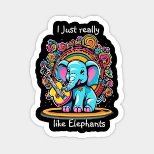 Melodic Trunk Serenade I just really like elephant Magnet