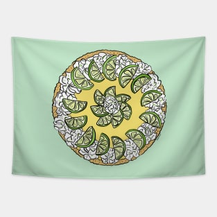 Mouthwatering key lime pie Tapestry