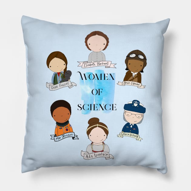 Women of Science Pillow by Jen Talley Design