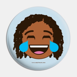 Noiremoji Laughing and Crying Pin