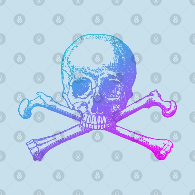 Aesthetic skull and crossbones by Blacklinesw9