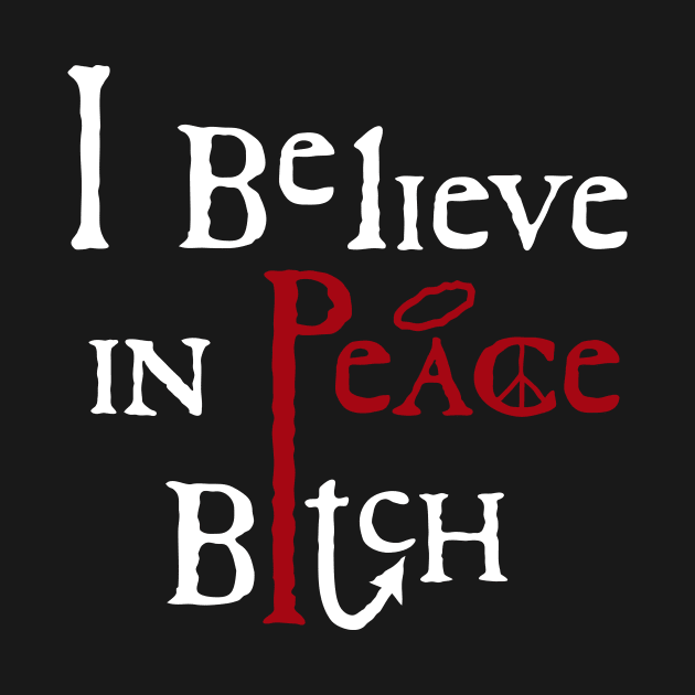 Good Omens Believe in Peace by designedbygeeks