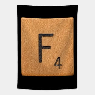 Scrabble Tile 'F' Tapestry