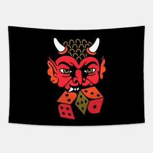 Devil dice Tapestry