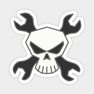 Skull & Cross-Wrenches Magnet