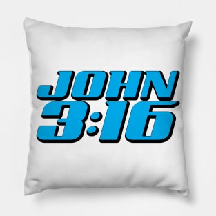 John 3:16 Bible Verse 2 White Version Pillow