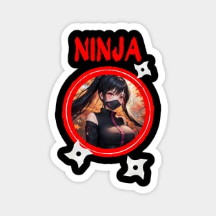 Ninja Target Love Cute Anime Girl Magnet