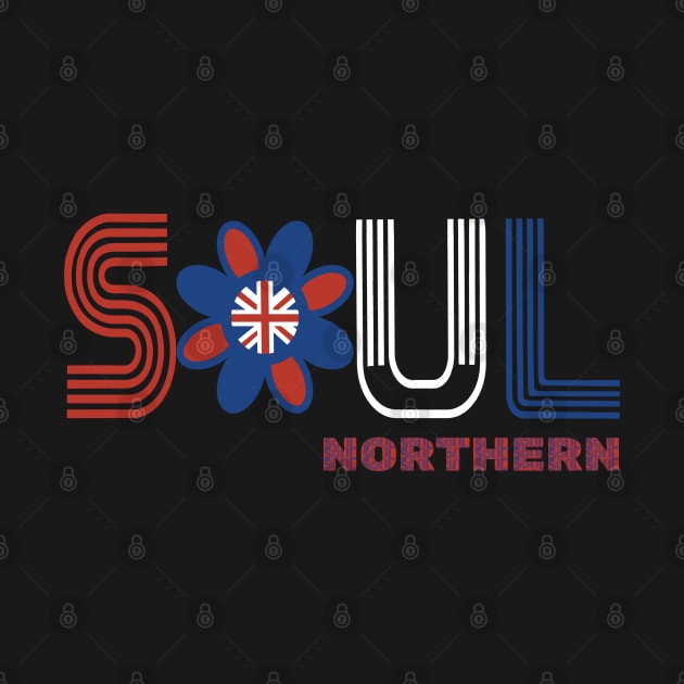 Northern Soul in red white and blue by KateVanFloof