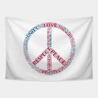 Peace, Love and Respect! Tapestry