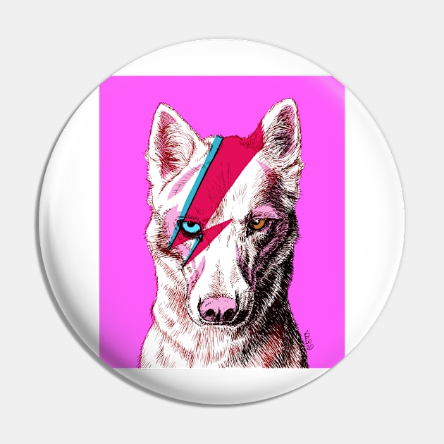 Bow-wow-Bowie Pin by shiro