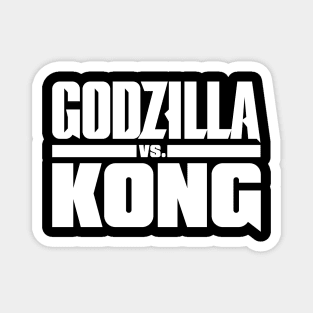 godzilla vs kong team godzilla Kong white logo Magnet