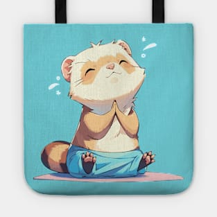 Ferret grateful for a yoga session Tote