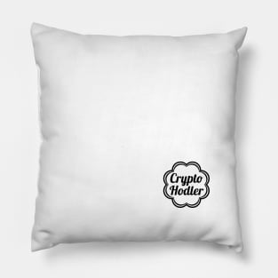 Crypto Hodler Lollipop White And Black Small Logo Pillow