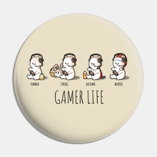 Gamer Life Funny Video Gamer Pin