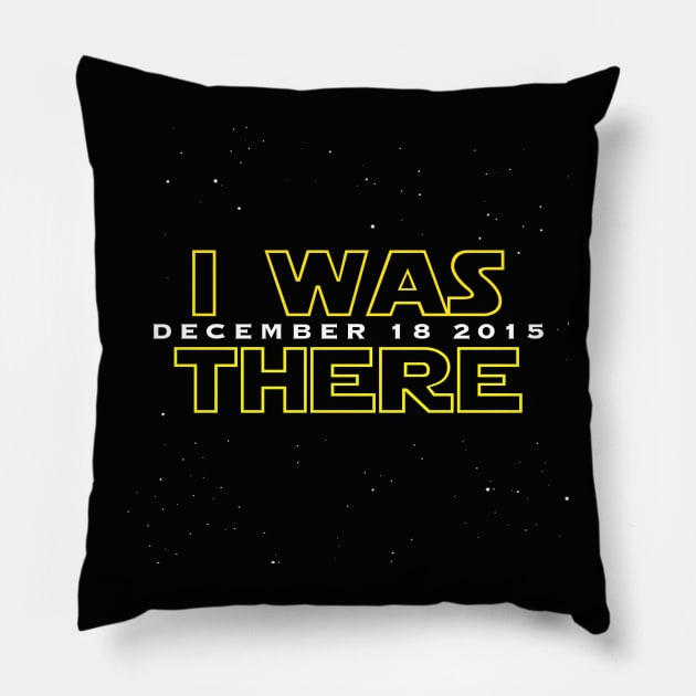 The Force Awoke Me Pillow by inshapeuniverse