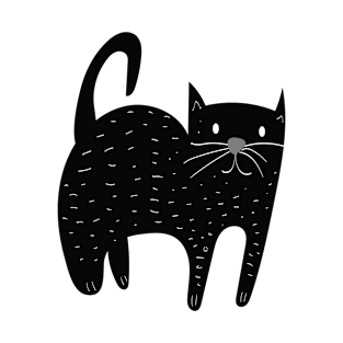 Black Cat T-Shirt