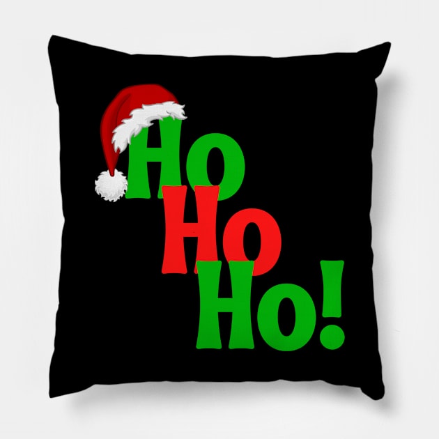 Ho, Ho, Ho - Christmas Pillow by E.S. Creative