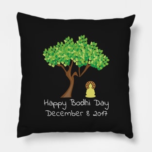 Happy Bodhi Day 2017 Buddhist TShirt Pillow