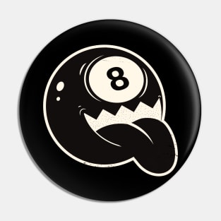 Eight ball monster Pin