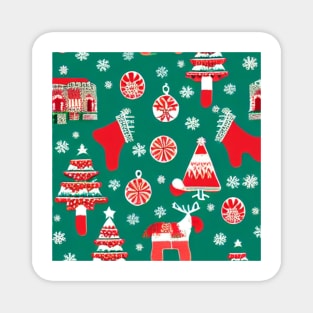 Christmas Candies and Santa&amp;#39;s Patterns! Exclusive Magnet