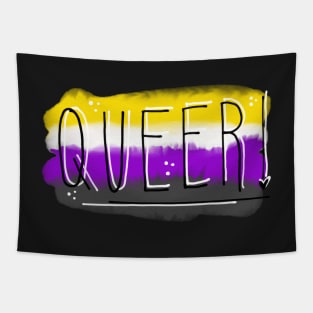 Queer! Nonbinary Flag! Tapestry