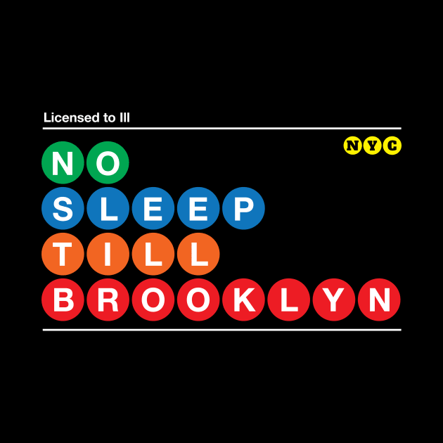 No Sleep Till Brooklyn by nycsubwaystyles