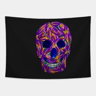 Sugar Skull (Small, tiled design) Tapestry