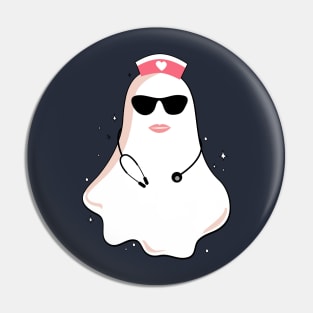 nurse Ghost with glasses nurse soul halloween :cool ghost Pin