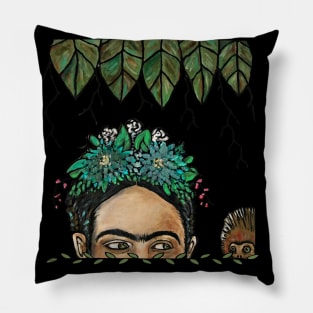 ESCONDIDA FRIDA with Capuchin Monkey Pillow