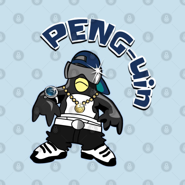 PENG PENGUIN. Cool, cute cartoon penguin by Off the Page