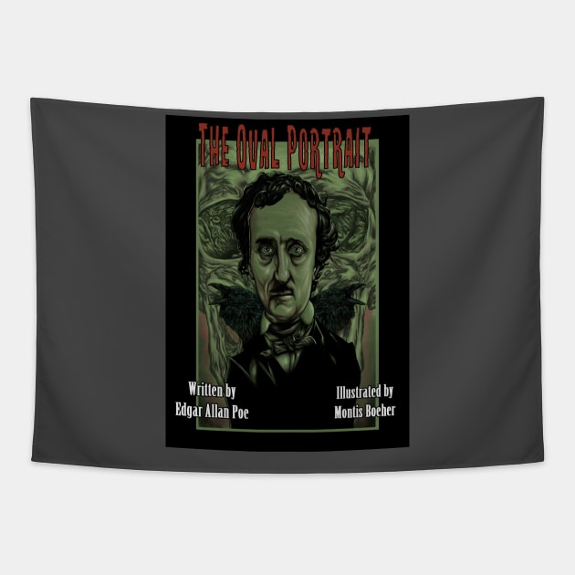 Edgar Allan Poe: The Oval Portrait Tapestry by MontisEcho