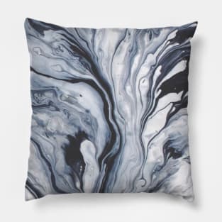 Blue Elegant Marble Pillow