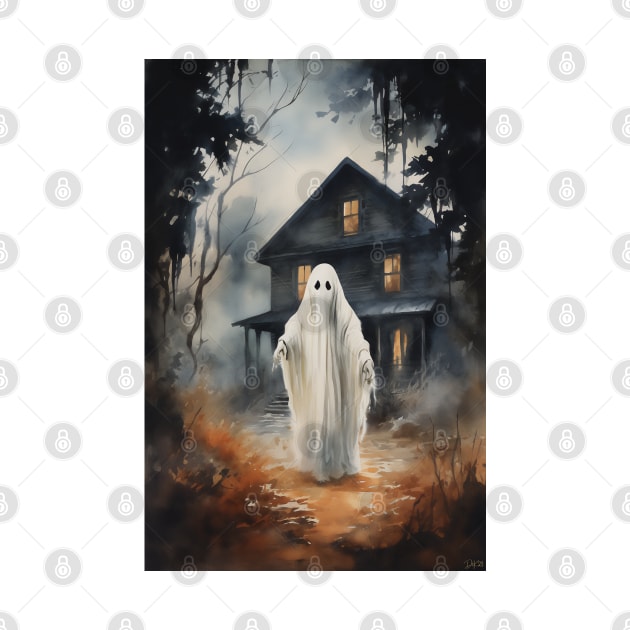 The Ghost of the Haunted House by David Kincaid Art