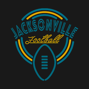 Neon Sign Jacksonville Football T-Shirt