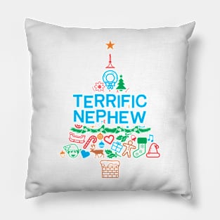 Terrific Nephew Gift - Xmas Tree - Christmas Pillow