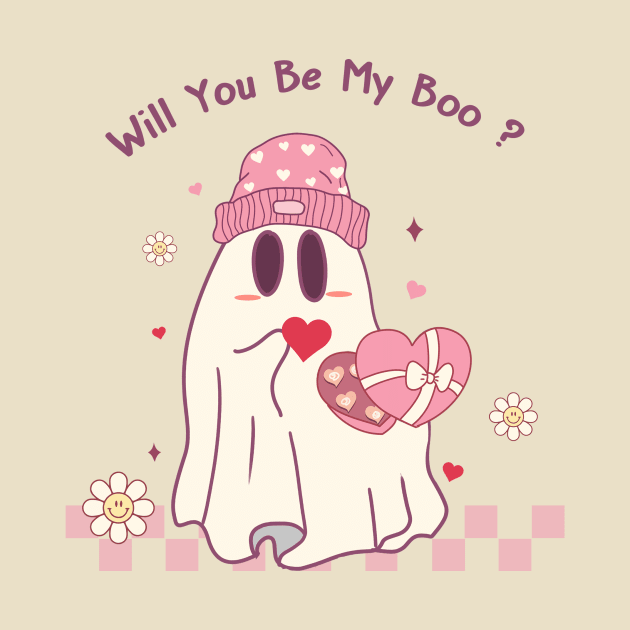 Will You Be My Boo? Cute Ghost Love by Nessanya