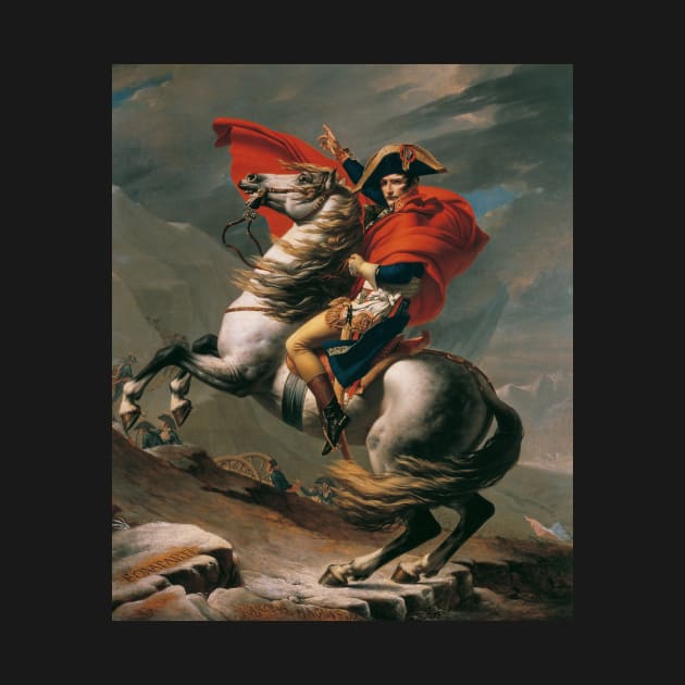 Napoleon Crossing the Alps by Jacques-Louis David by Classic Art Stall