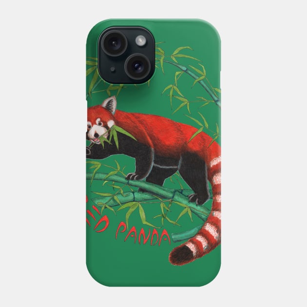 Red Panda Phone Case by NocturnalSea