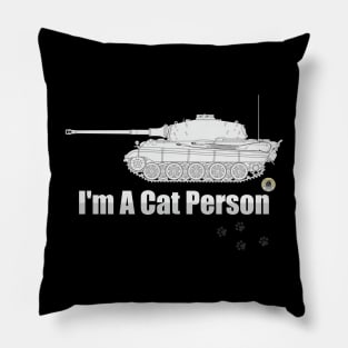 Im A Cat Person Tiger 2 (Konigstiger) Pillow