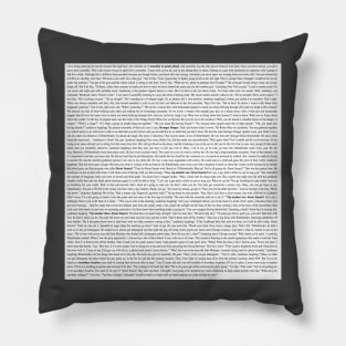 Street Smarts Script Pillow