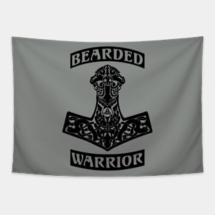 Bearded Warrior {black} Tapestry