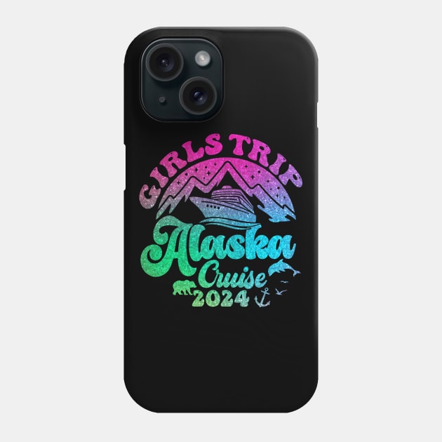 Girls Trip Alaska Cruise 2024 Birthday Graduation Vacation Phone Case by Cruise Squad Prints