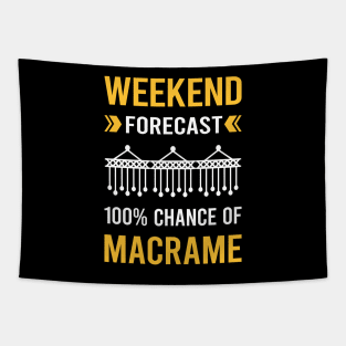 Weekend Forecast Macrame Tapestry