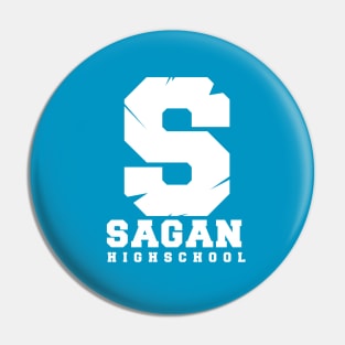 S Sagan Highschool White Pin