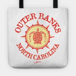 Outer Banks, North Carolina, Sea Turtle on Wind Rose Tote