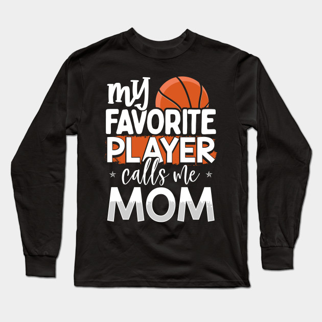 Little Sister Basketball Dad Mom Basketball Long Sleeve T