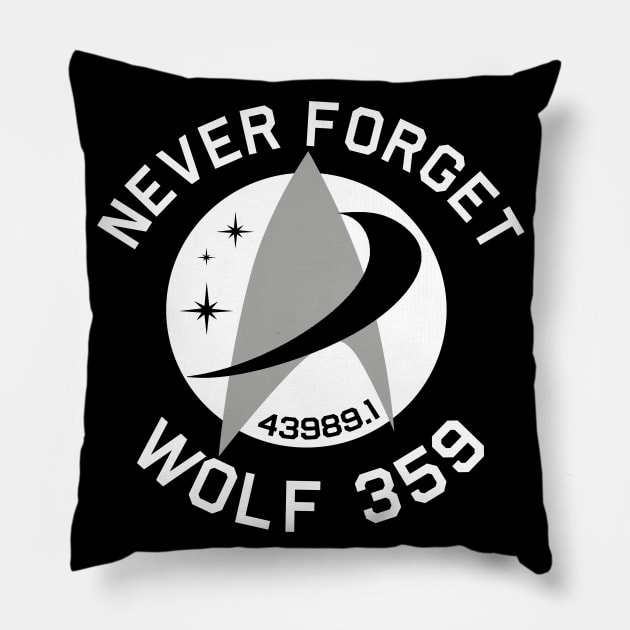 Never Forget Wolf 359 Pillow by PopCultureShirts