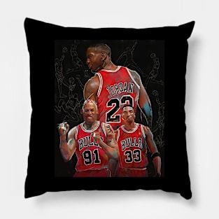 BASKETBALLART - TRIO BULLS Pillow