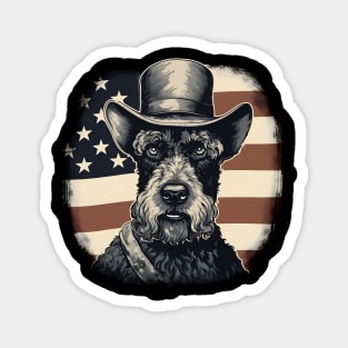 Kerry Blue Terrier 4th of July Magnet