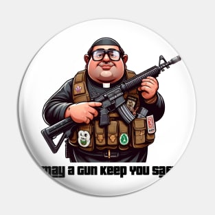 Gun Bless You Pin